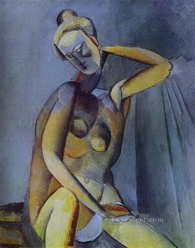 nude maja Painting - Nude 1909 cubism Pablo Picasso